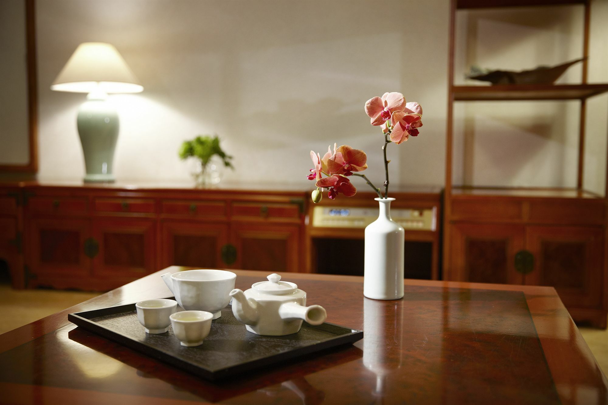 Haeundae Grand Hotel Busan Eksteriør billede A tea set
